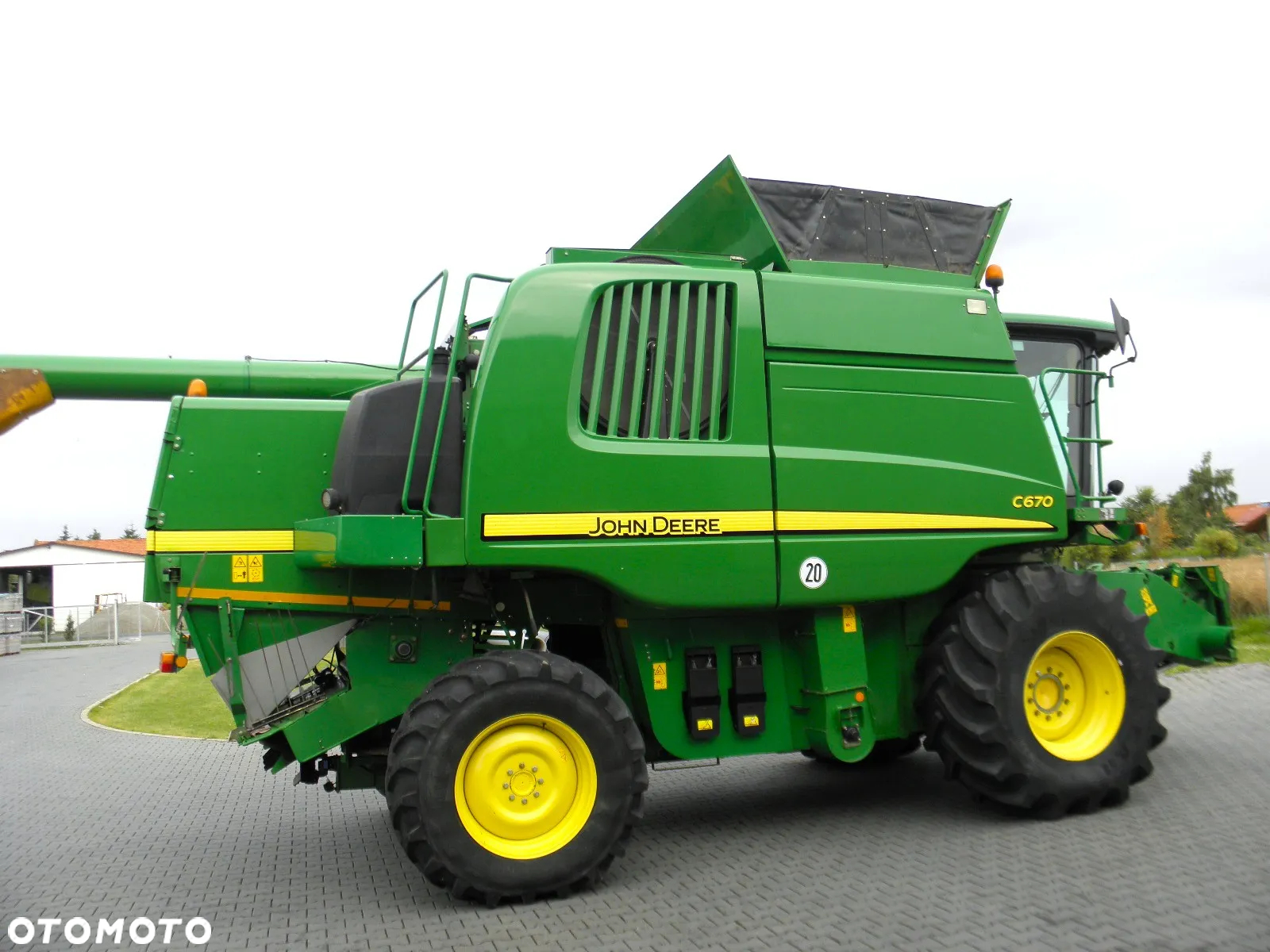 John Deere C 670 2008 Rok, heder 7,6m, 1900 mtg, Nie Malowany, Stan Idealny - 8