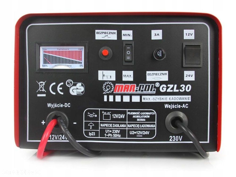 Ładowarka samochodowa 12/24V GZL-30 M82506 PROSTOWNIK - 2