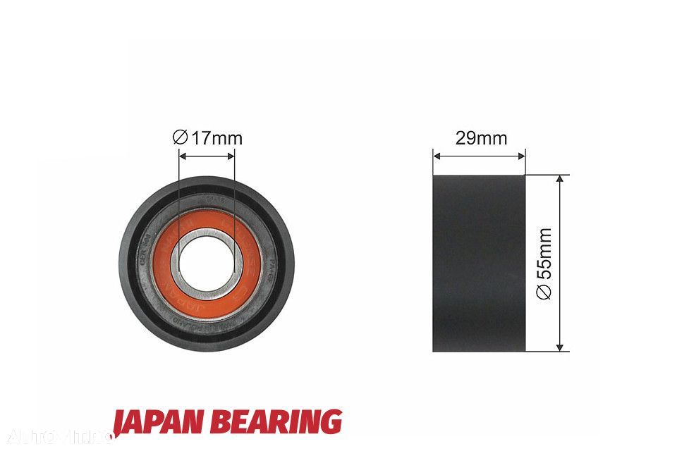 Rola curea transmisie Bmw Seria 1 E81, E82, E88, Seria 3 E90, E91, E92, E93, 5, F10, F11, Gran Turismo F07, 7 F01, F02, F03, F04 2.0d, 3.0d 12.2004-12.2015, NTY RNK-BM-006 - 1