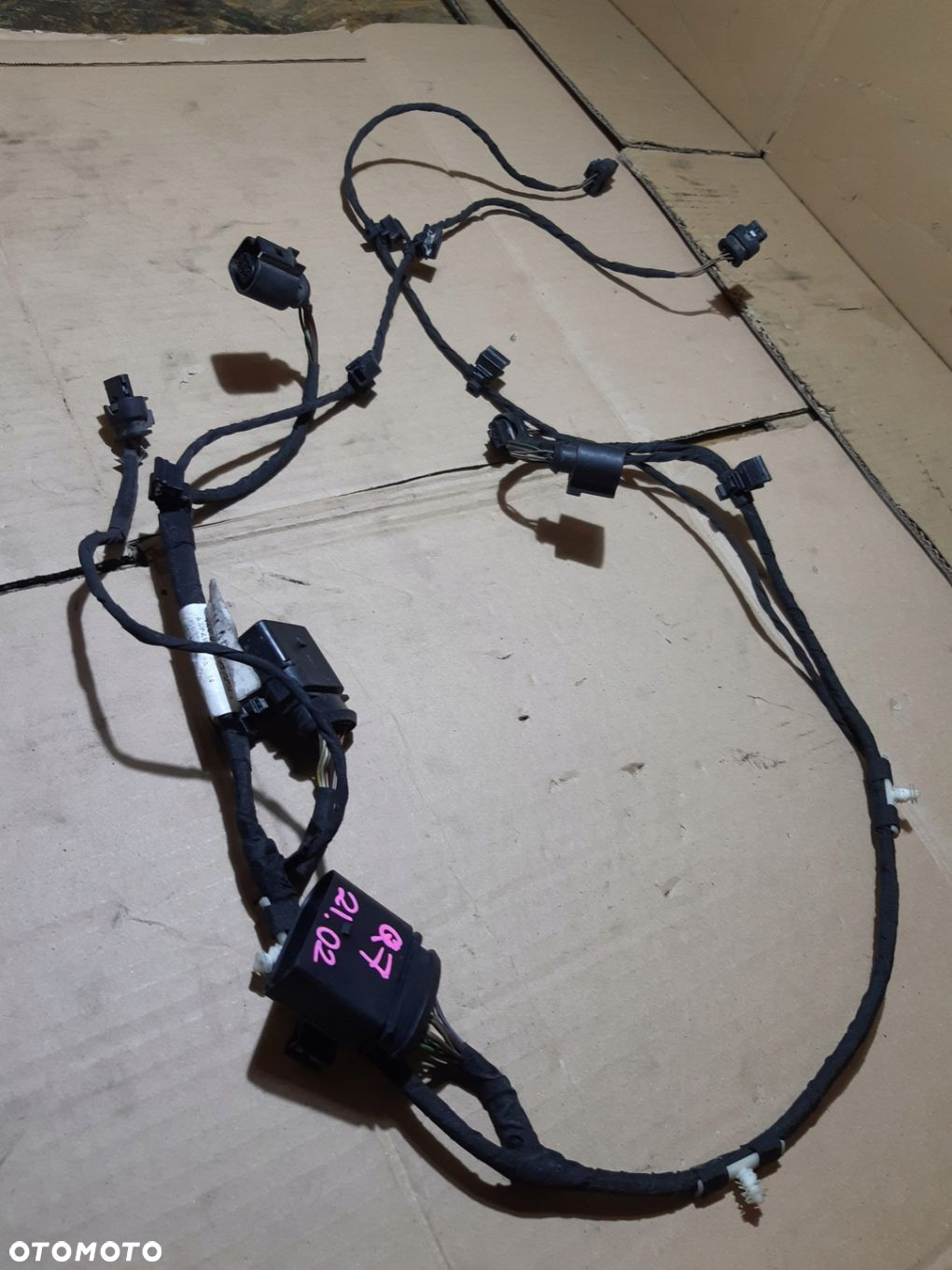 AUDI Q7 4L WIĄZKA ZDERZAKA CZUJNIKÓW PDC TYŁ 4L0671164A - 3