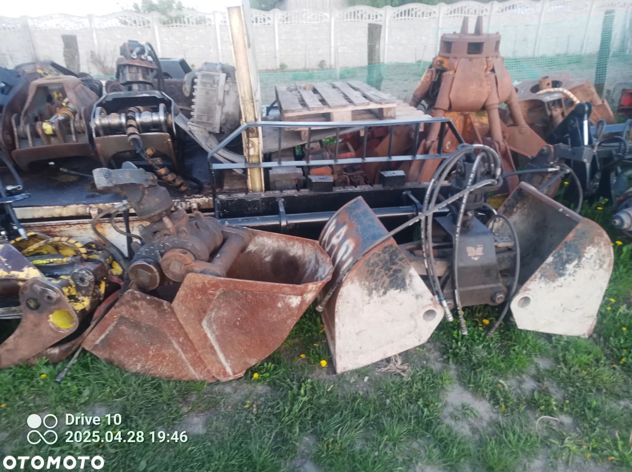 Łycha czerpak+ rotator hds dźwig żuraw - 1