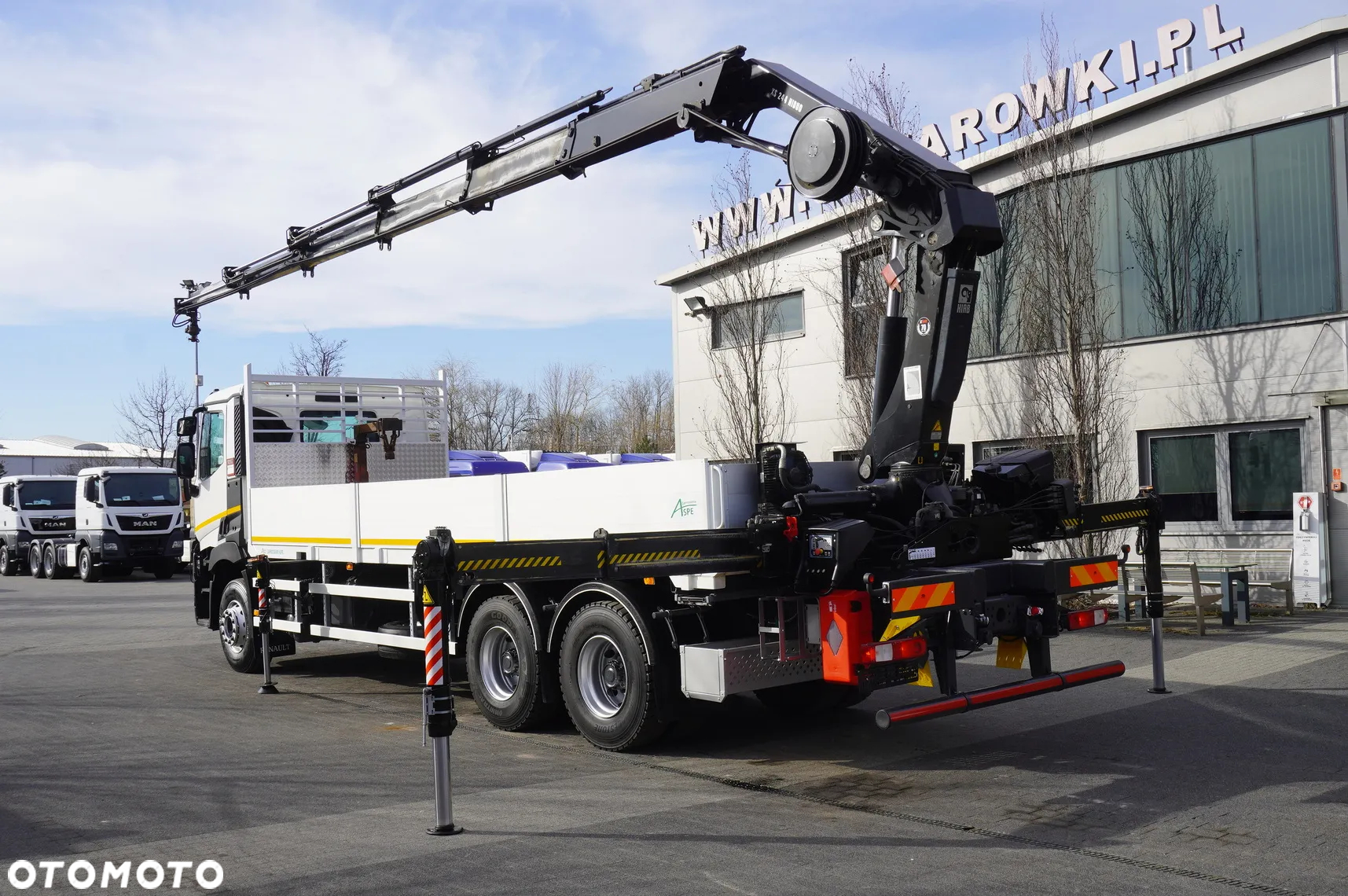 Renault C430 / Dźwig HIAB 244 EP-5 HIDUO 8400 kg 15 m / Platforma z kłonicami - 7