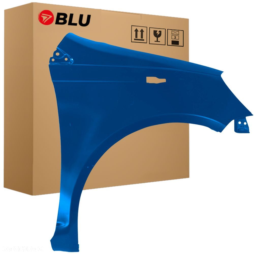 BLU Błotnik TOYOTA YARIS I 1 XP10 8P1 prawy niebieski 1999-2006 przód BlauMetallic - 1