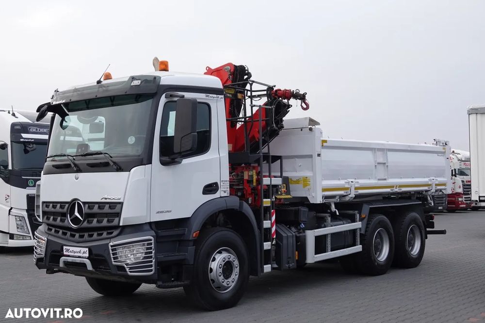 Mercedes-Benz AROCS 2636 / 6x4 / BASCULANTE / HIDROBOARD / + HDS FASSI F 175a / RADIO CONTROL / ROTATOR / EURO 6 / 2016 - 9
