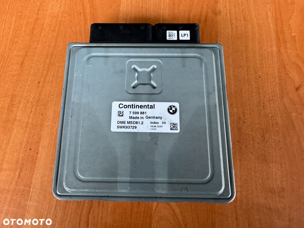 Moduł sterownik silnika BMW 7599881 5wk93729 Continental - 2