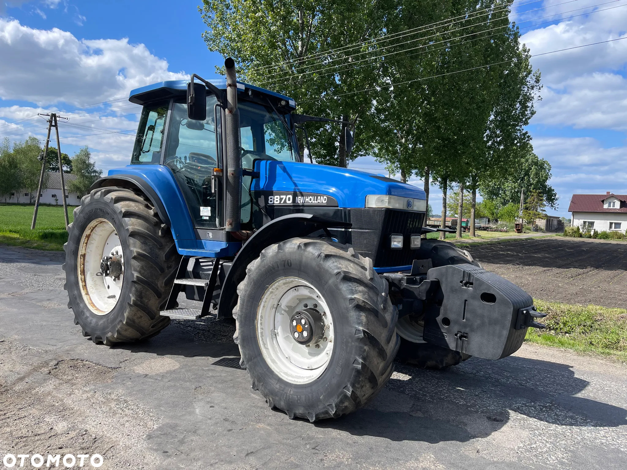 New Holland Ciągnik rolniczy traktor New Holland 8870_Ford 8970_W pełni sprawny_Klimatyzacja,Pneumatyka,Komplet zaczepów i obciążników - 4