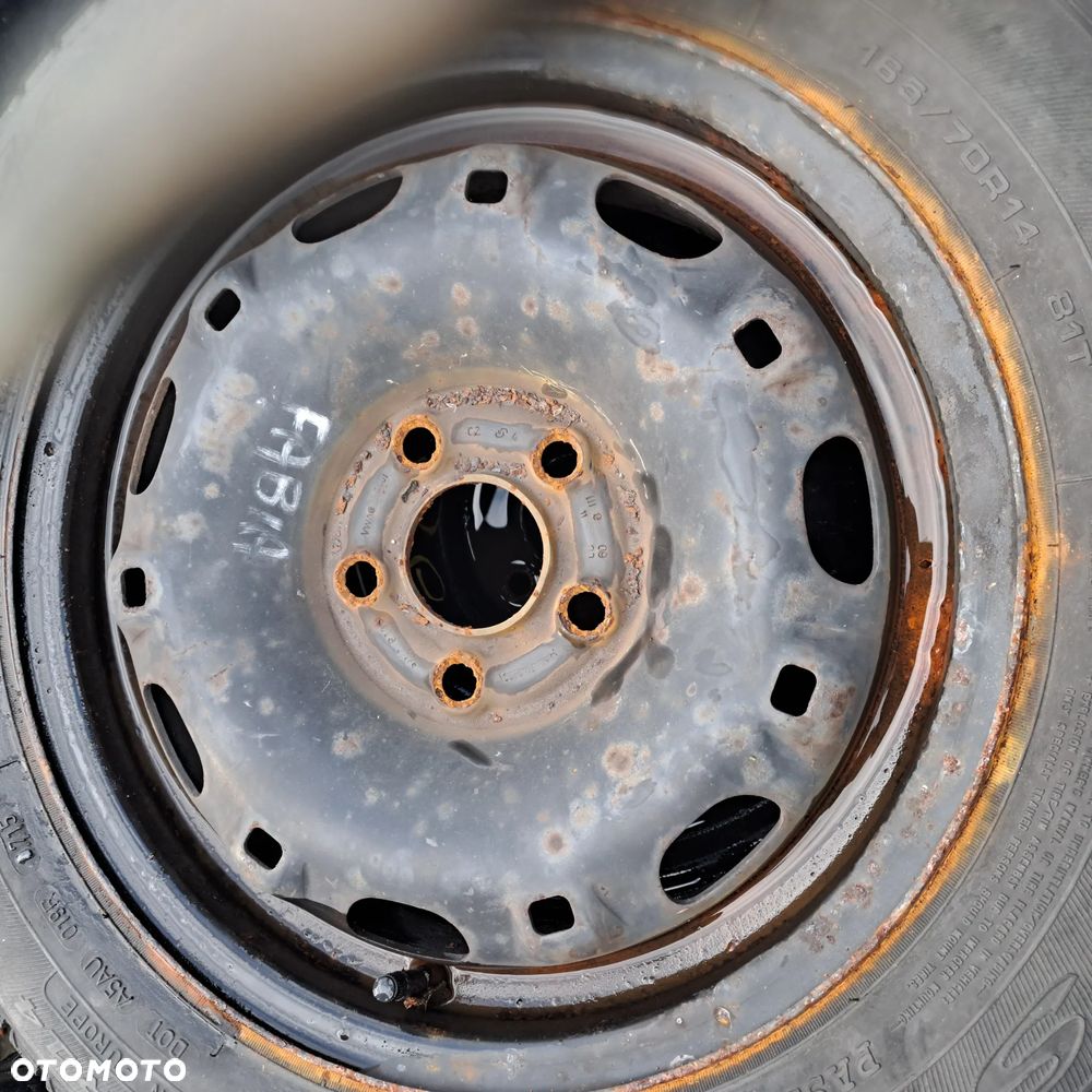 Skoda Fabia I komplet kół stalowych z oponami lato 165/70 R14 5x100 - 4