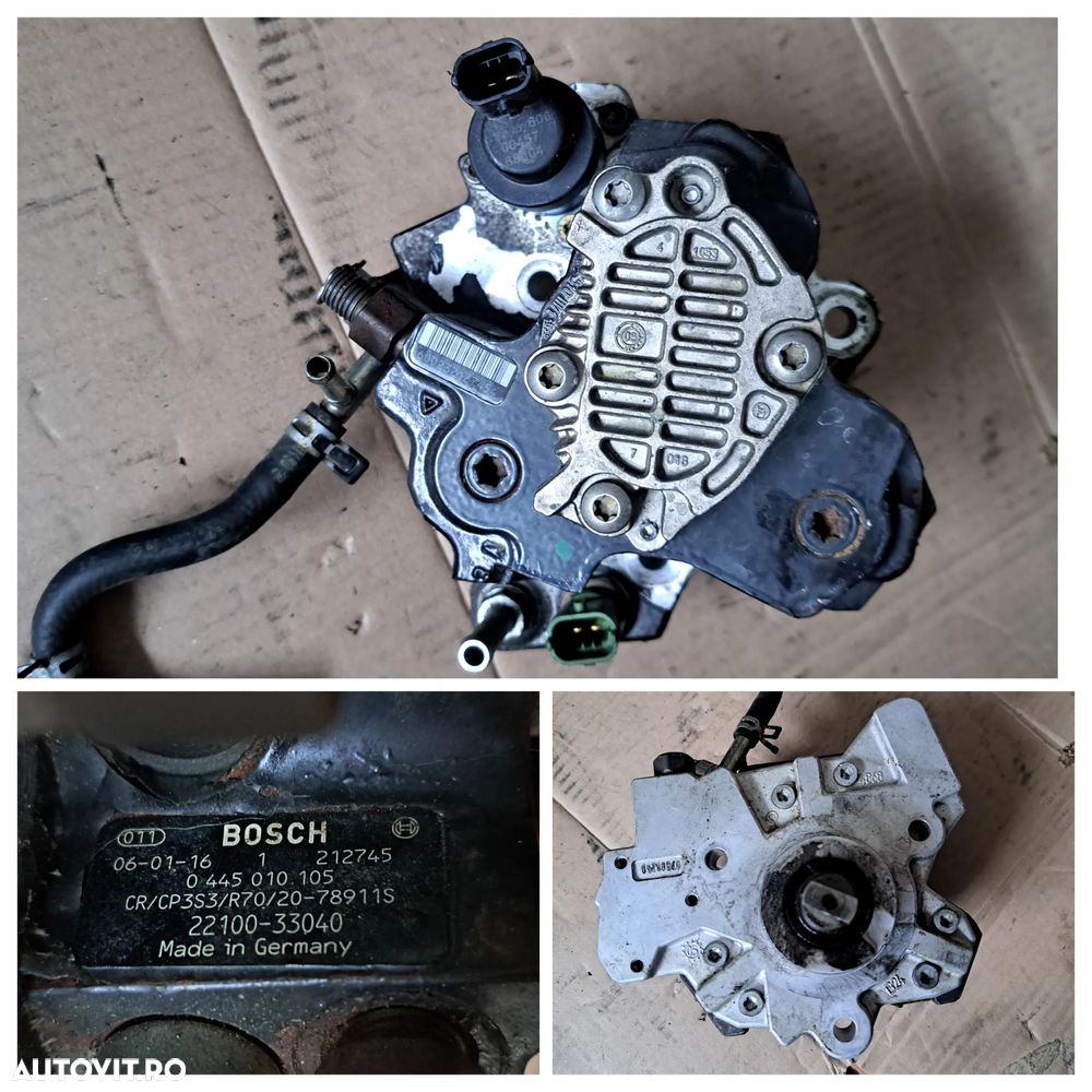 Alternator Pompa inalta presiune Racitor EGR cooler Rampa injectoare injectie motorina diesel Injector toyota yaris corolla auris 1.4 d-4d 2006 - 2011 - 3