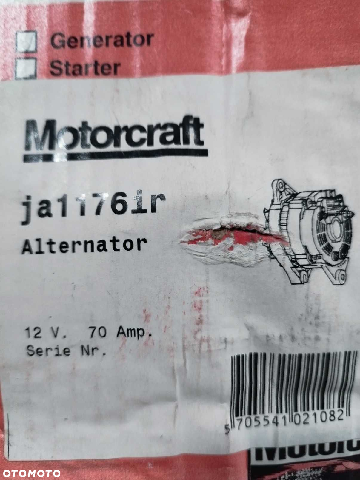 Alternator Nissan Micra 1.0 b MK2 K11U 00-09 nowy - 8