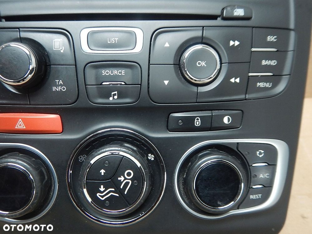 panel sterowania nawiewu citroen c4 ii 9675882277 - 4