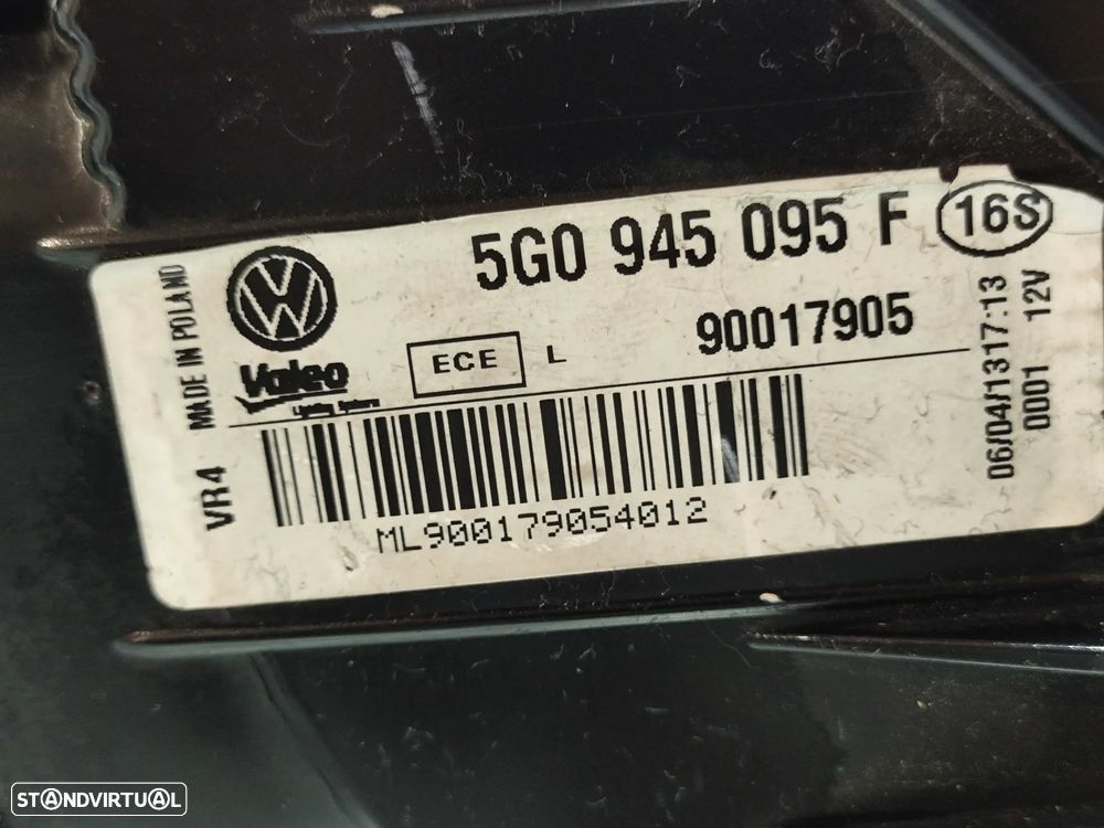 FAROLIM FAROLINS TRASEIRO TRÁS ESQUERDO ORIGINAL VW VOLKSWAGEN GOLF 5G1 VII 7 MK7 5G0945095F - 8
