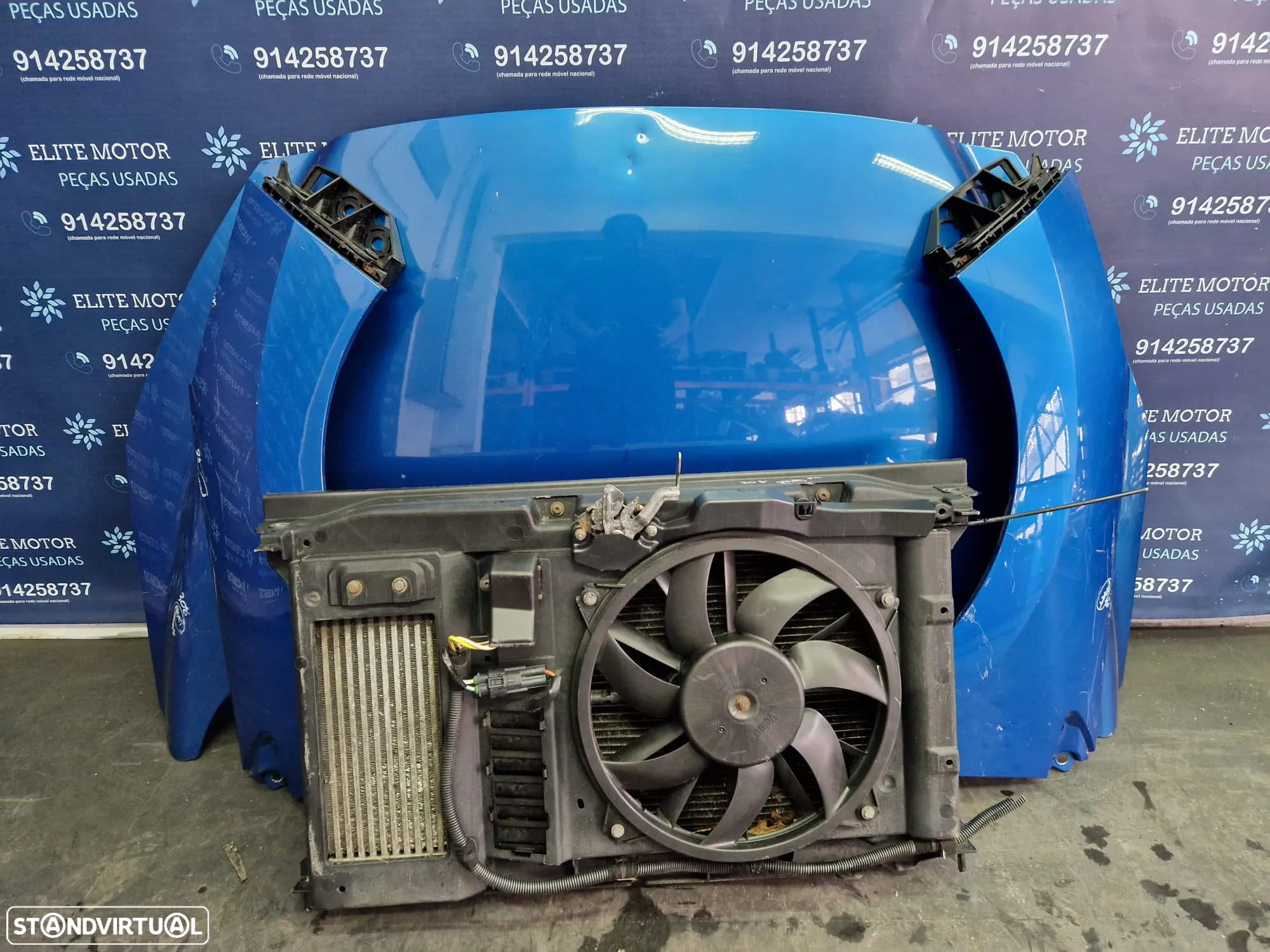 Frente completa usada PEUGEOT 308 1.6 HDI capot parachoques guardalamas oticas radiador - 6