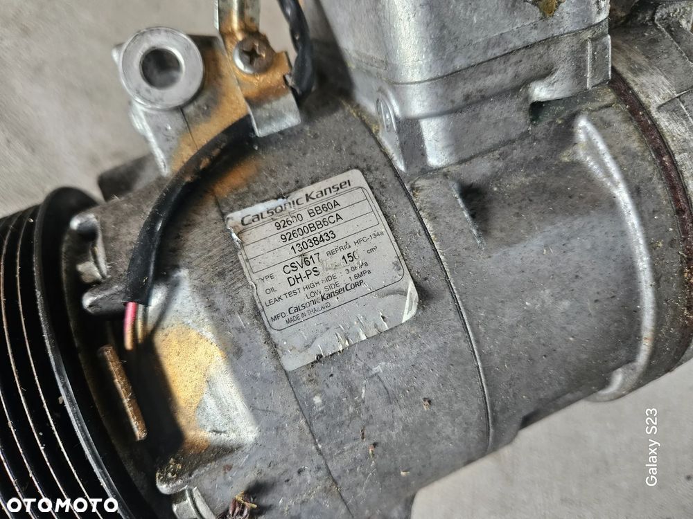 Sprężarka kompresor klimatyzacji Nissan Qashqai J10 1,6 DCI 92600BB60A - 3