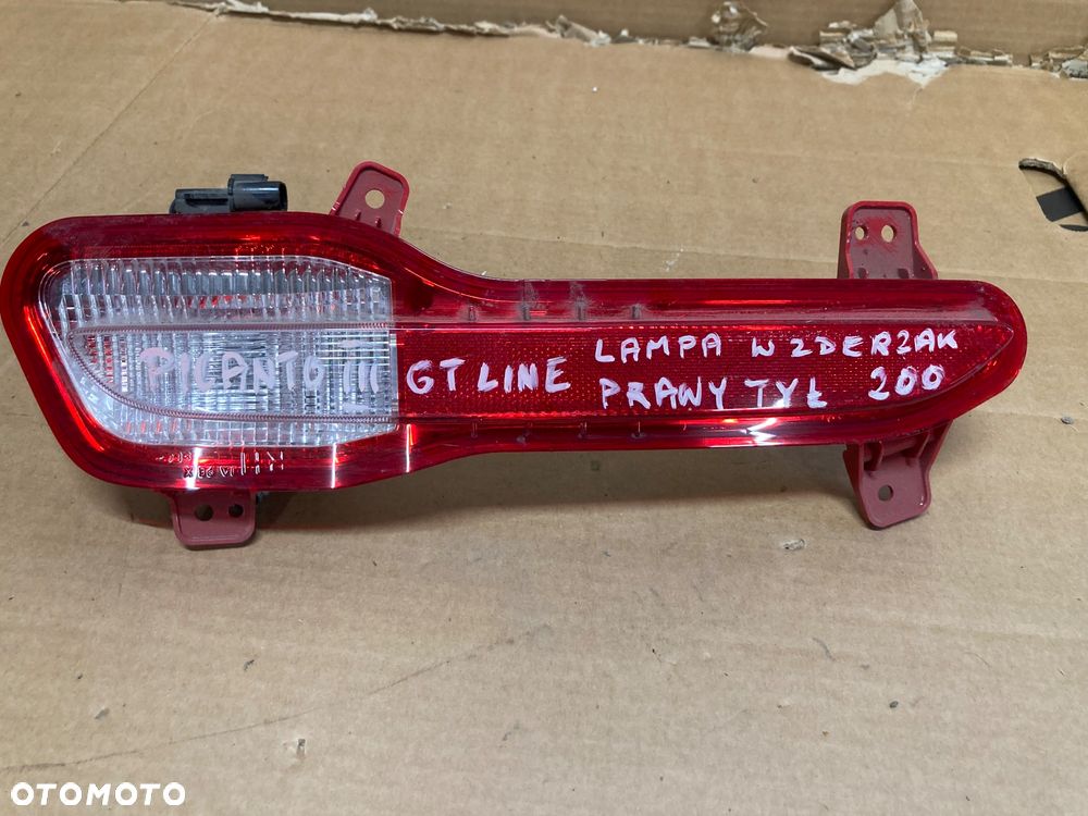 KIA PICANTO III GT LINE LAMPA W ZDERZAK PRAWA TYŁ TYLNA