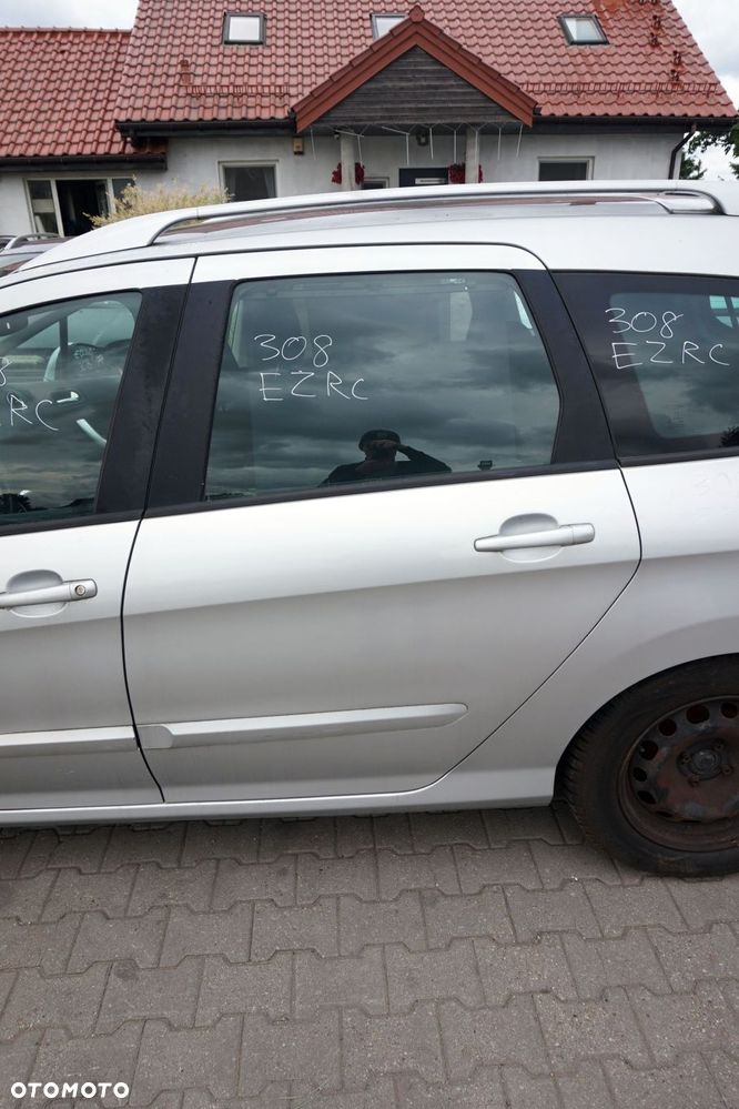 DRZWI TYLNE LEWE 308 I T7 SW KOMBI EZRC  SREBRNY PEUGEOT 2007-2011 - 1