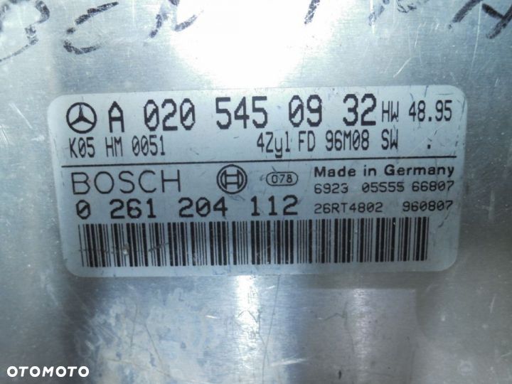 MERCEDES W202 C230 KOMPRESOR ECU KOMPUTER SILNIKA A0205450932 - 2