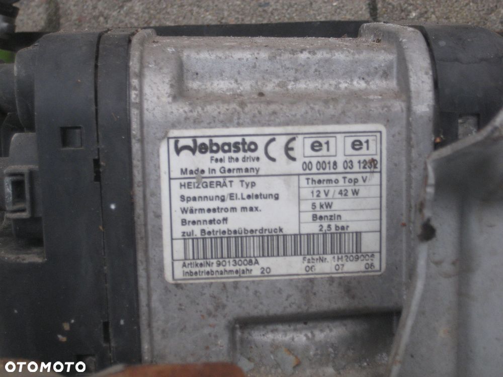 vw passat b6 00-05r 2,0 fsi webasto dewasto 3c0815005h - 6