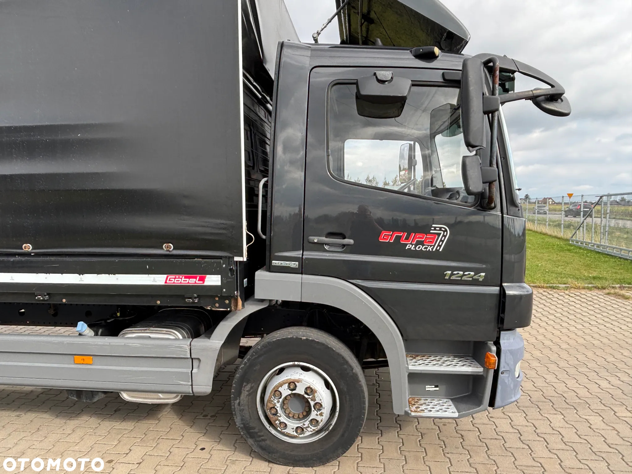 Mercedes-Benz ATEGO 1224 firanka, plandeka, burty aluminiowe, winda, do zabudowy (laweta, kontener, izoterma, wywrotka) - 6