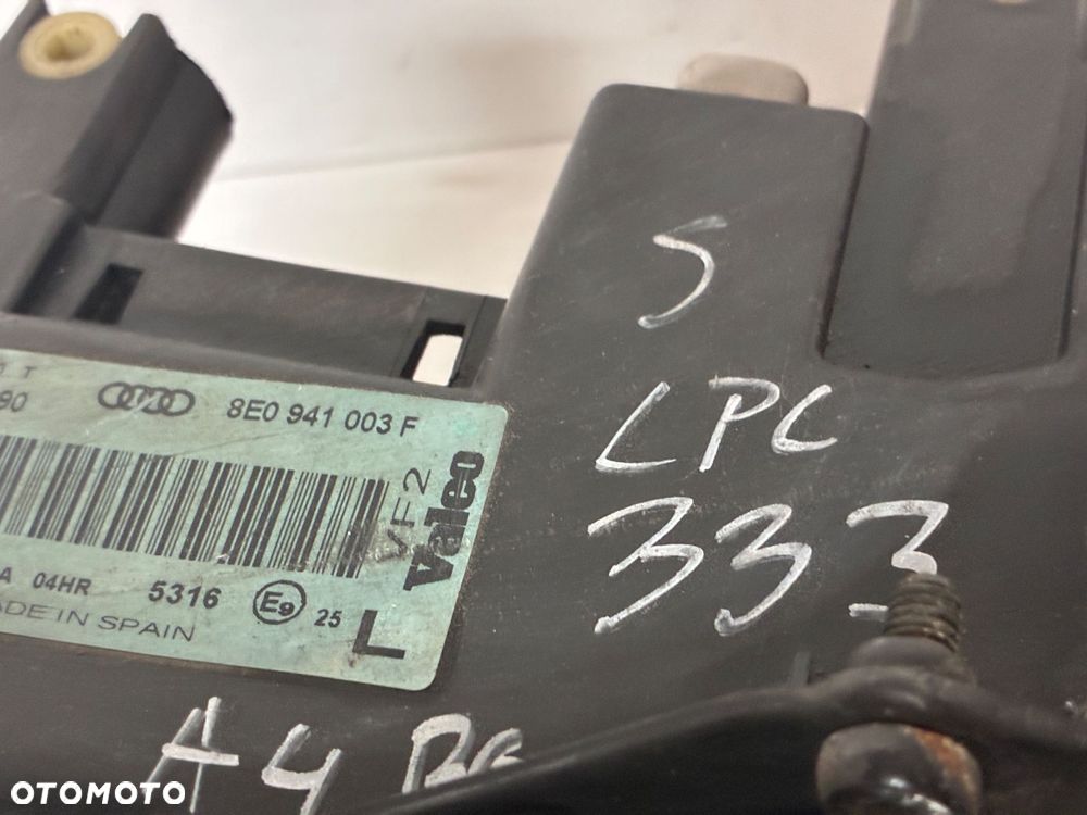 AUDI A4 B6 SOCZEWKA LAMPA PRZÓD PRZEDNIA LEWA  EUROPA 8E0941003F - 2