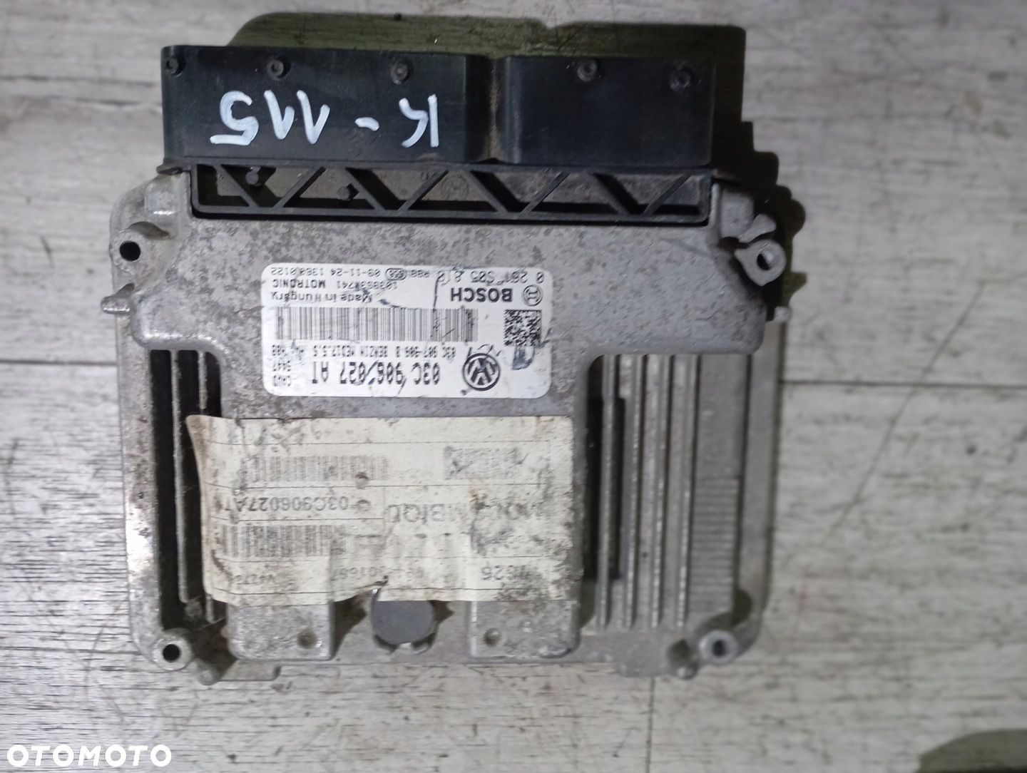 VW GOLF VI 1.4 TSI CAV 160 KM KOMPUTER STEROWNIK SILNIKA 03C906027AT - 1