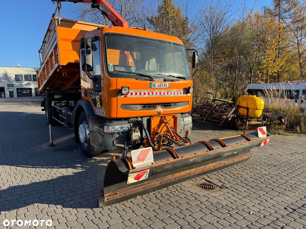Renault Premium 260DCi Wywrotka 3 str HYDROBURTA HDS Palfinger Solarka Acometis SPECJALNY Pług Odśnieżny Czerpak Kompletny Zestaw - 6