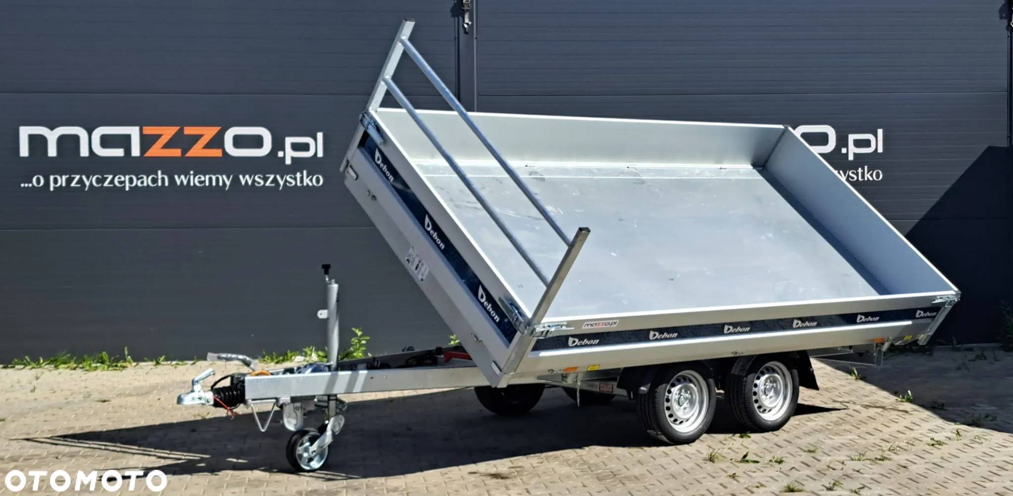 Debon DOSTAWA! Przyczepa wywrotka wym. 360x180x35cm, PW 3.6 Cheval Liberte TRÓJSTRONNY WYWROT HYDRAULICZNY! Burty aluminiowe, DMC 3500kg KIPER - 7