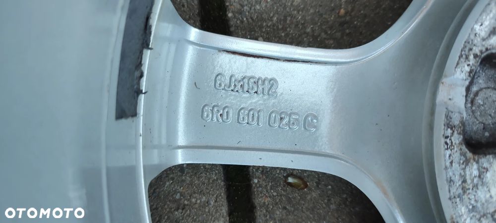 FELGI ALUMINIOWE 5x100 6Jx15 CALI 6R0601025C ET40 fi 57.1 SKODA FABIA RAPID ROOMSTER SEAT IBIZA ARONA VW POLO FOX KOMPLET 4 SZTUKI - 9