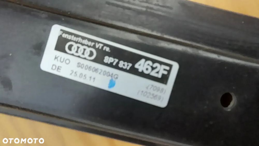 AUDI A3 CABRIOLET 08-13 MECHANIZM PODNOSZENIA OPUSZCZANIA SZYBY 8P7837462F - 3