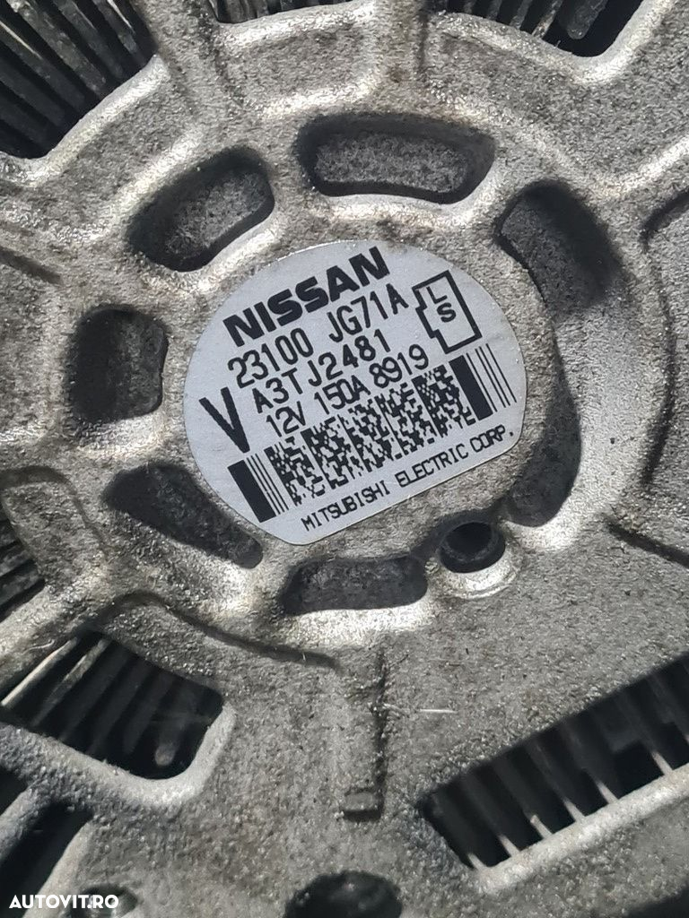 Alternator Renault Koleos 2.0 D 2008 - 2015 150CP 1995CC M9R832 (826) Diesel 23100JG71A - 4