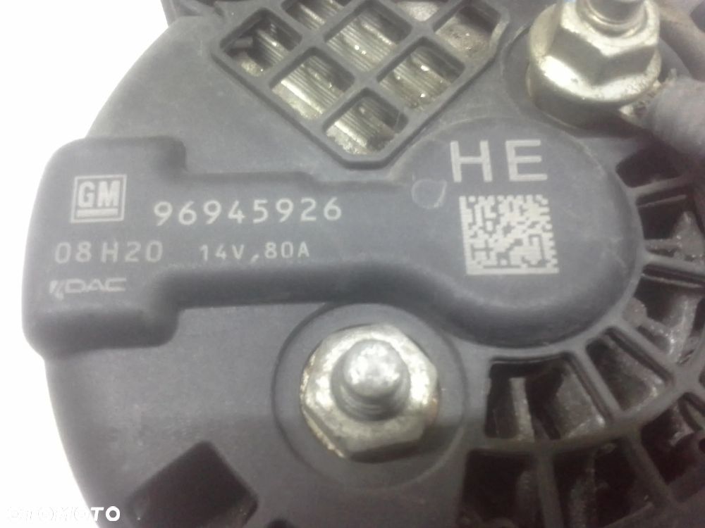Chevrolet Aveo T250 T255 alternator 80 Amper GM 96945926 - 7