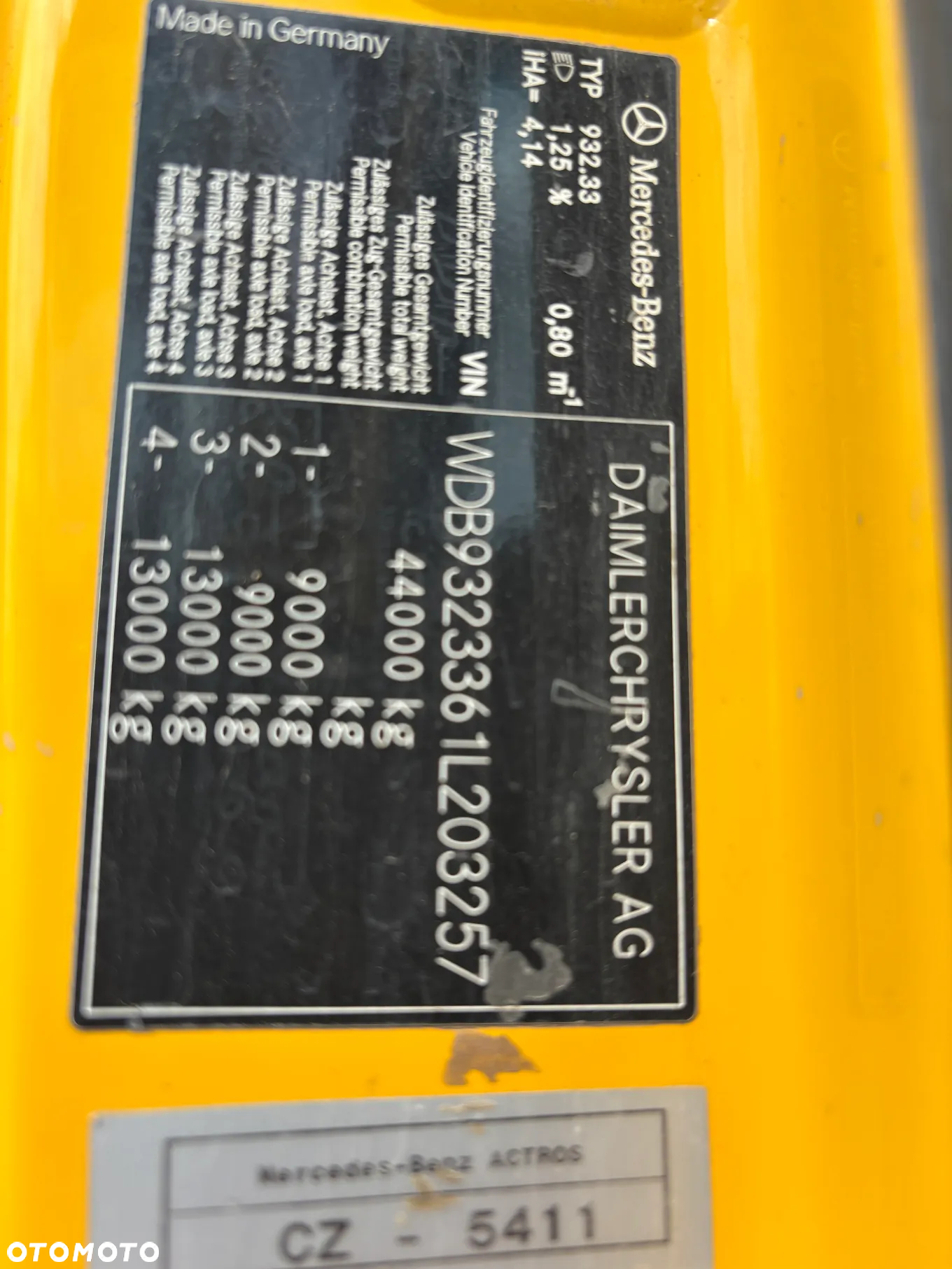 Mercedes-Benz ACTOROS 4144, skrzynia EPS, napęd 8x8 ,  wywrotka , wersja wzmocniona 5 piór tył, wywrotka , mulda , - 25