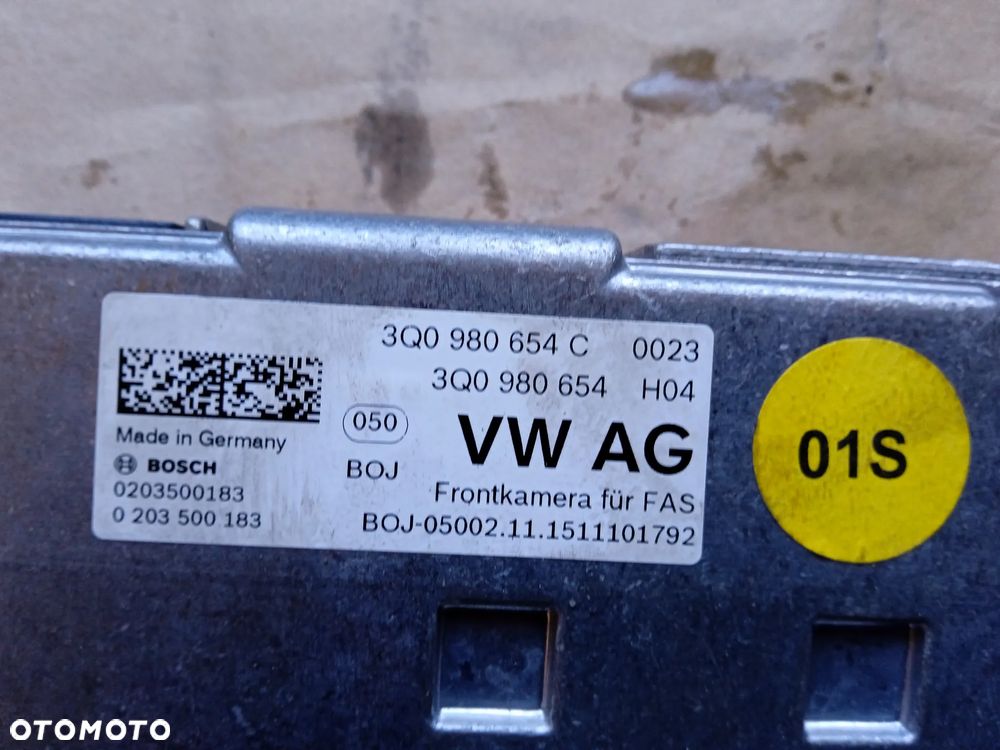 KAMERA SZYBY PRZEDNIEJ ASYSTENT VOLKSWAGEN PASSAT B8 TIGUAN I 3Q0980654C - 4