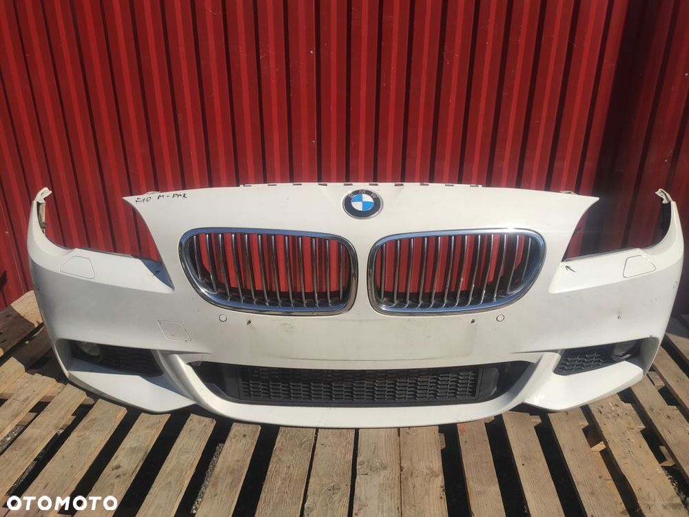 BMW 5 F10 M-PAKIET ZESTAW ZDERZAK PRZÓD TYŁ PROGI NADKOLA A300 ALPINWEISS - 2