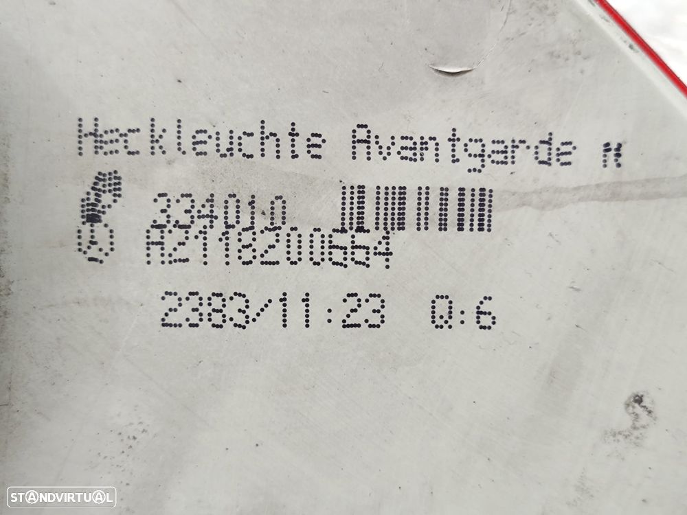 Farolins traseiros trás direito esquerdo LED originais Mercedes Benz Classe E W211 Carro Avantgarde Pré Facelift de 2001 a 2006 - 7