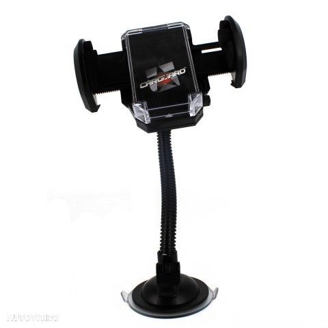 Suport telefon universal, fixare cu ventuza, brat flexibil, 55-100mm - 1