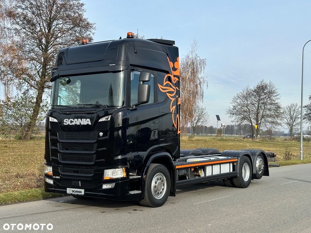 Scania S450 6x2 Rama Rozstaw 5m Poduszki przód Bogata Opcja Laweta BDF - 1