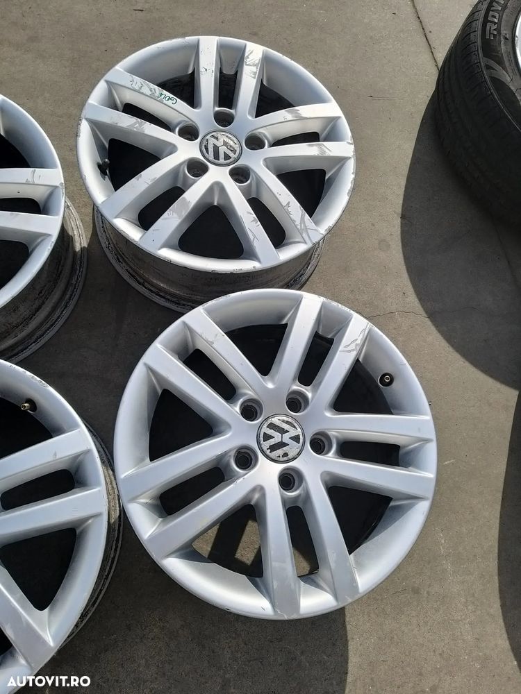 Set jante aliaj r16 vw golf 6 5k 5k0601025e - 5