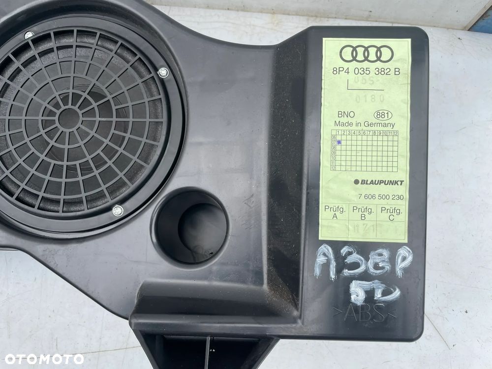 SUBWOOFER GŁOŚNIK AUDI A3 8P 5D 8P4035382B - 2