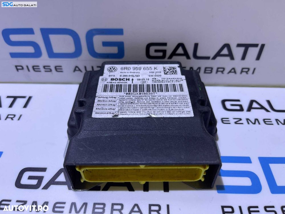 Unitate Modul Calculator Airbag Skoda Fabia 2 2007 - 2015 Cod 6R0959655K [L4332] - 1