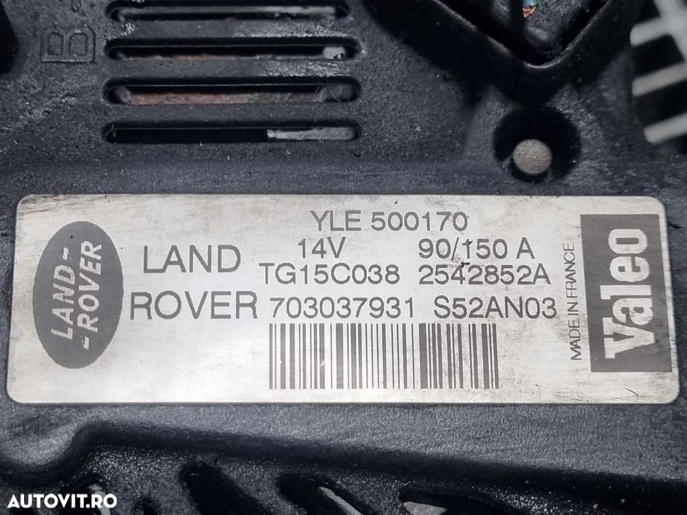 Alternator Land Rover Freelander 1 2.0 TD4 2001 - 2006 112CP 1951CC M47 Euro4 (1251) ... - 4