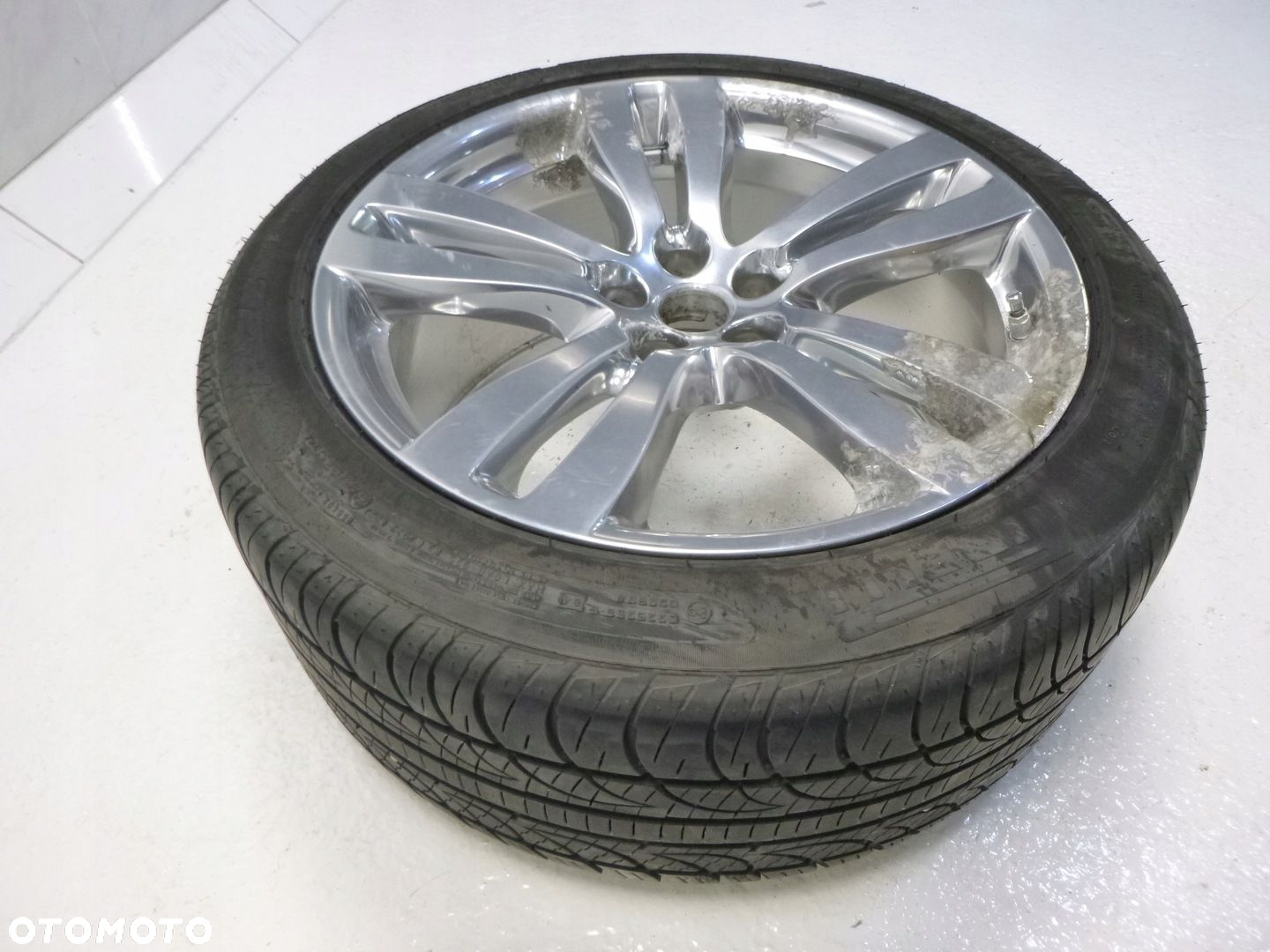 JAGUAR XF XE XJ 10X19 ORYGINALNA FELGA ALUMINIOWA R19 ET46 5x108 OPONA PIRELLI 275/40 WIELOSEZON KOŁO - 5