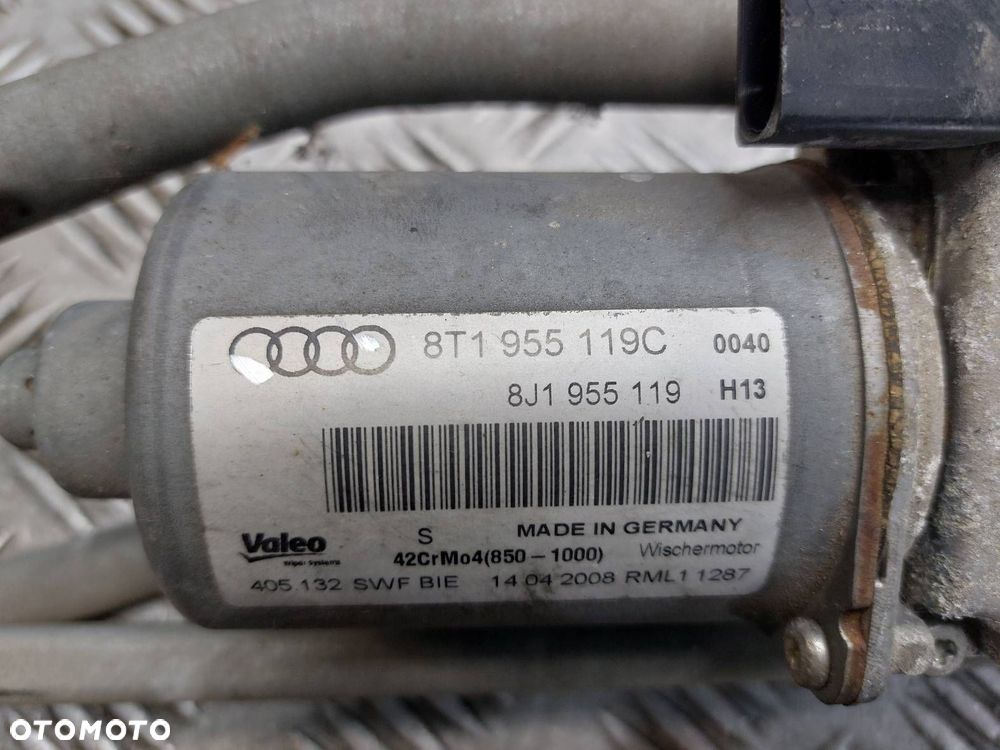 MECHANIZM WYCIERACZEK SILNICZEK PRZÓD AUDI A5 8T 8T1955119C 8T1955023D - 4