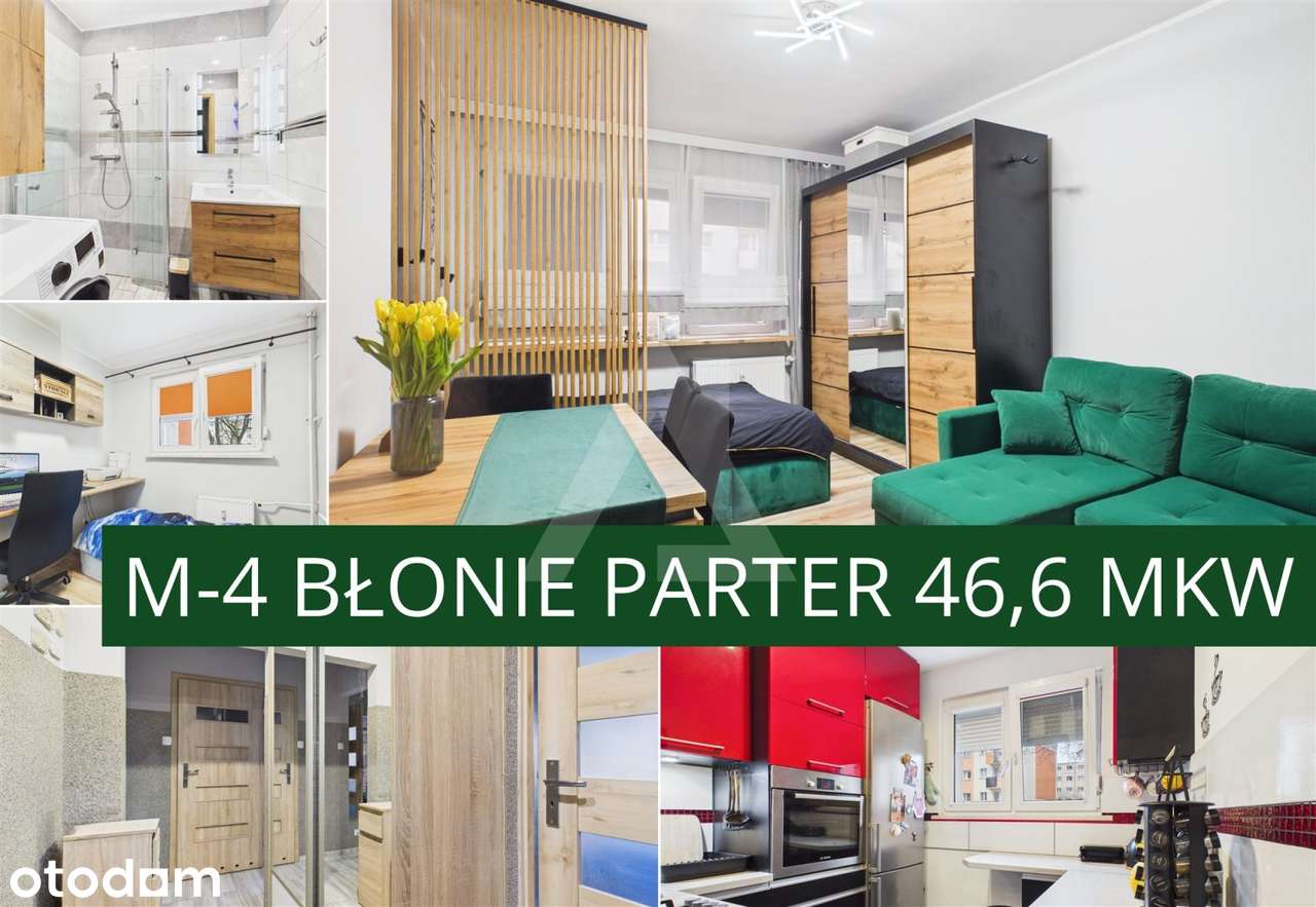 3 pokoje 46,6 m², po remoncie, parter, Błonie