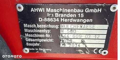 Inny AHWI MULCHFRAESE M-500 - 10