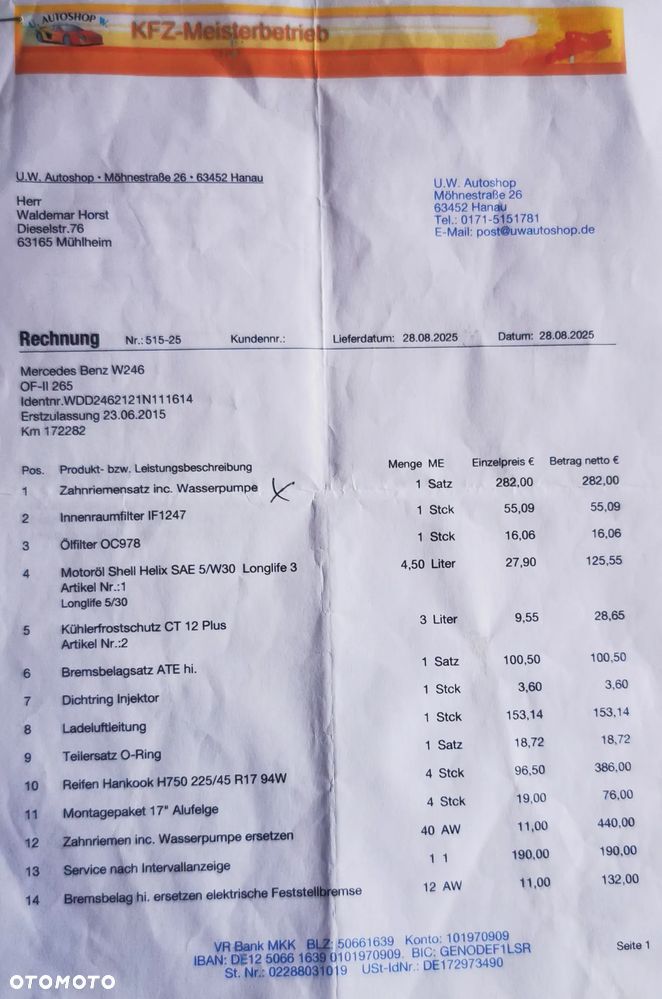 Mercedes-Benz Klasa B 180 (CDI) d - 9