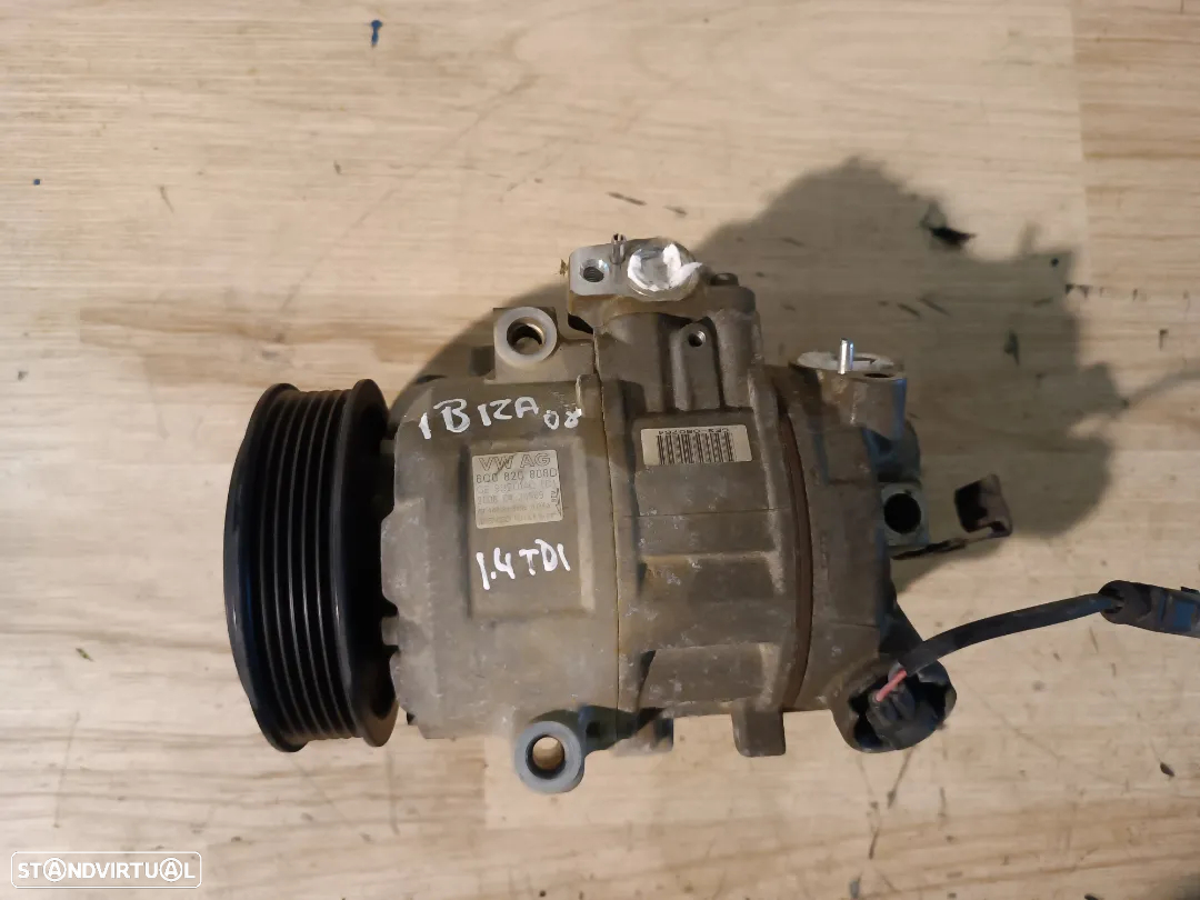 COMPRESSOR AC VOLKSWAGEN POLO 9N / SEAT IBIZA 6L 6J 6Q0820808E 6Q0820808D 6Q0820808 - 3