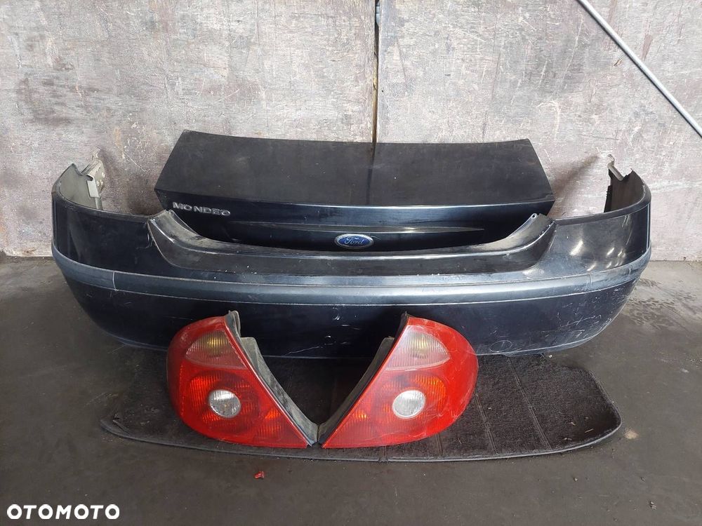 KOMPLETNY TYŁ KLAPA BAGAŻNIKA ZDERZAK TYŁ LAMPY FORD MONDEO MK3 SEDAN G0 - 1