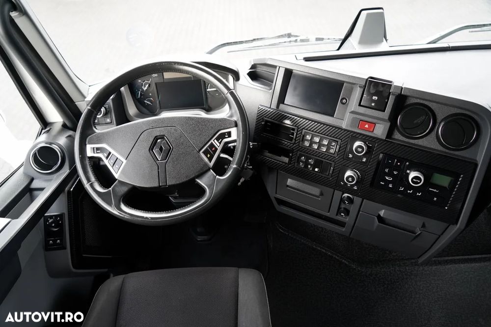 Renault T 440 / 6X2 / SOLO / CORTINĂ 9.5 M / I-PARK COOL / RIDICABIL / JANTE DIN ALIAJ / PUNȚĂ RIDICABILĂ - 29