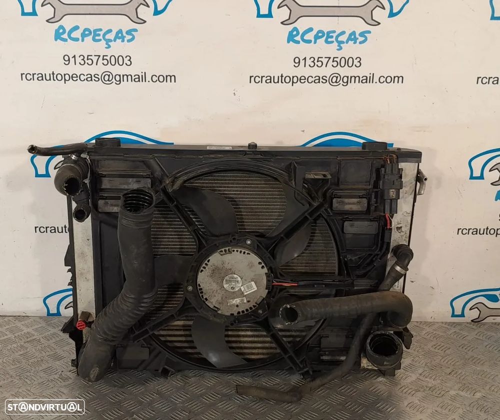RADIADOR ÁGUA  VENTILADOR ARREFECIMENTO MOTOR INTERCOOLER AC AR CONDICIONADO BMW SERIE 5 E60 E61 3.0D - 4