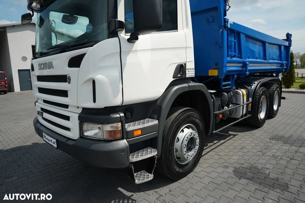 Scania P 380 / 6x4 / WYWROTKA DWU-STRONNA / HYDROBURTA / BOARDMATIC / MANUAL / - 18